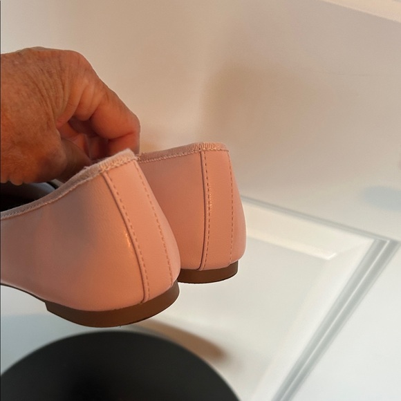 Old Navy Light Pink Ballet Flats size 7 light pink.  Leather like fabric. - Picture 4 of 5